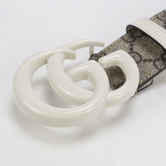 GUCCI wide Double G 400593 belt GG Supreme Women