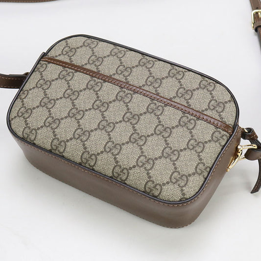 GUCCI Small camera bag Horsebit 1955 760196 Shoulder Bag GG Supreme/leather Women