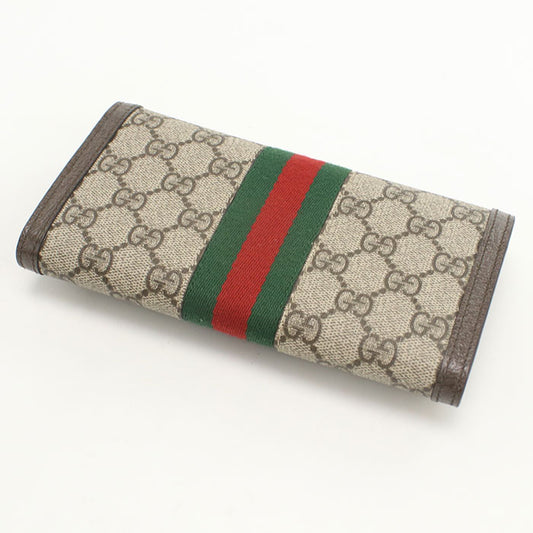 GUCCI GG Continental Wallet Ofidia 523153 Long wallet with double fold coin purse PVC/leather Women