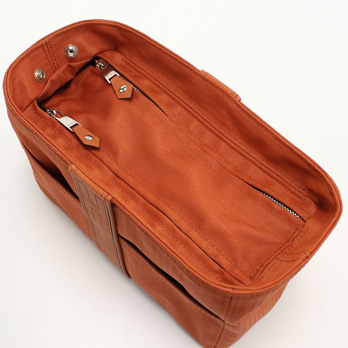 HERMES Second Creche de Toilette GM Acapulco business bag Towal chevron unisex