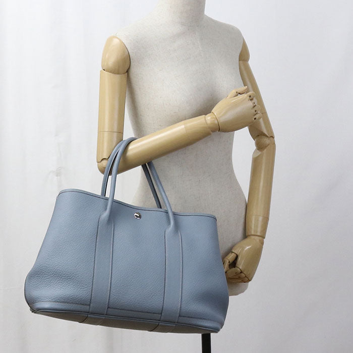 HERMES Garden party PM Tote bag / Vash country Blue orchid Women