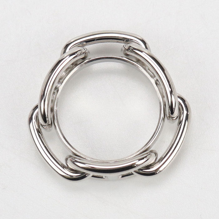 HERMES Legato 90 For Kare 90 Scarf ring metal Women's