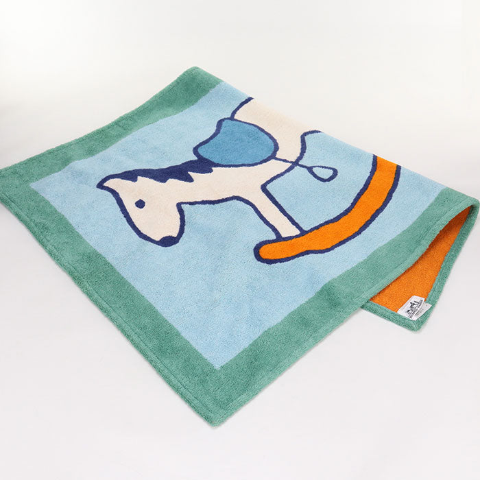 HERMES Beach mat HE85982 Brand miscellaneous goods cotton/Beach mat unisex