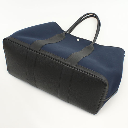 HERMES Garden party GM Tote Bag Tower ash/leather Women