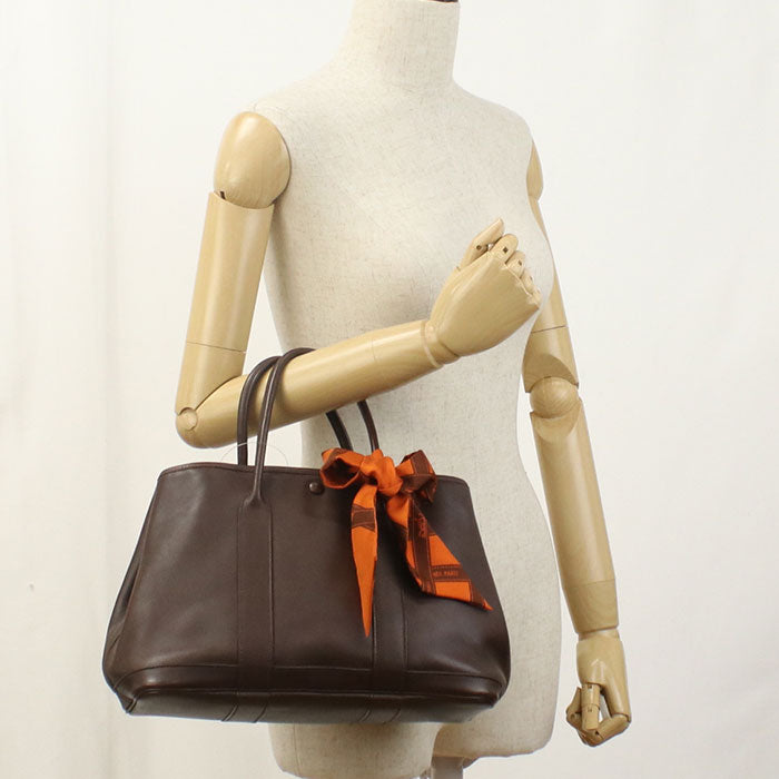 HERMES Garden Twily TPM Tote Bag Swift Havana Women