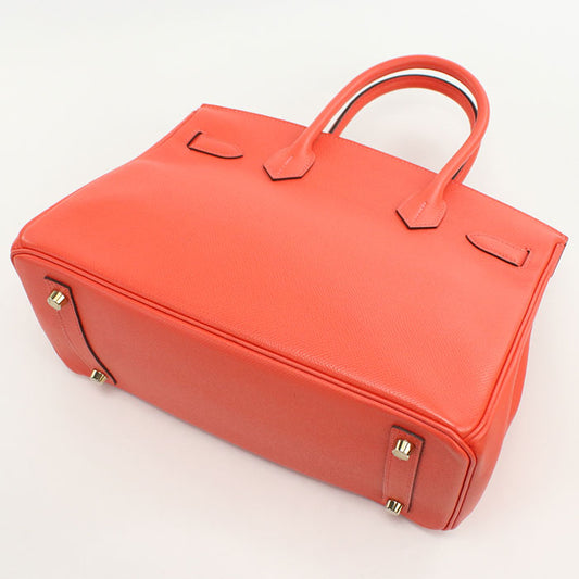 HERMES Birkin 30 Handbag / Epsom Rose Jaipur Women