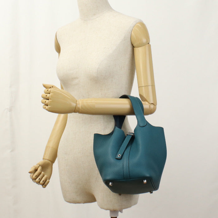 HERMES Picotan Lock PM Handbag Taurillon Clemence Women