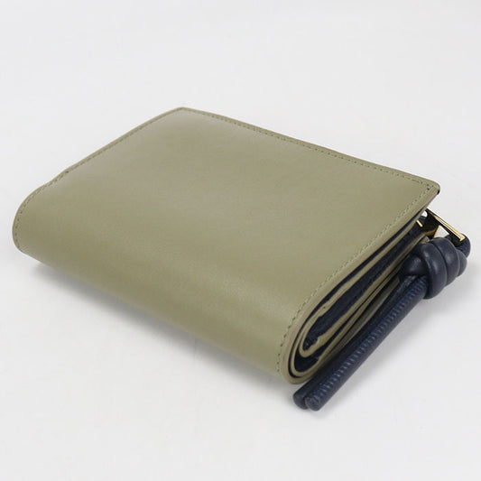 LOEWE Compact wallet knot CEM1NCWX01 Bifold Wallet Calfskin Women