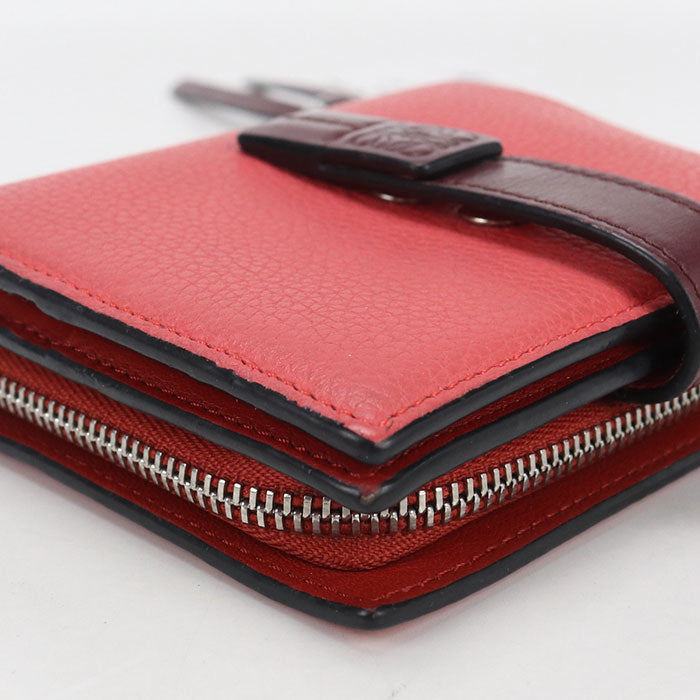 LOEWE Compact zip wallet anagram C660Z41X02 Bifold Wallet Calfskin Women's