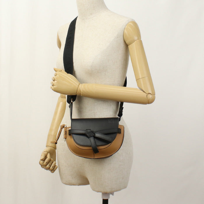 LOEWE gatedual bag mini Diagonal shoulder bag/Soft Calfskin/Jacquard Women
