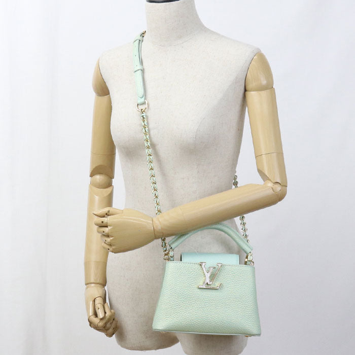 LOUIS VUITTON Capucines MINI 2WAY summer stardust M59850 Handbag / Taurillon Clemence Leather Women