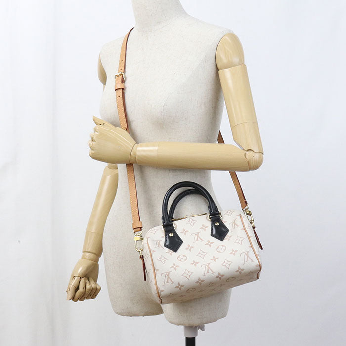 LOUIS VUITTON Speedy Bandouliere 20 2WAY Monogram Dune Handbag PVC Women