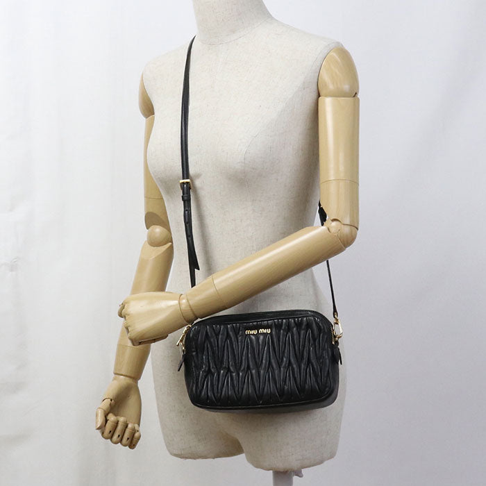 MIUMIU Materasse Diagonal Shoulder bag leather Women