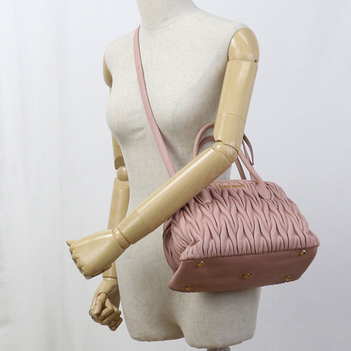 MIUMIU 2WAY Materasse Tote Bag lambskin Women's