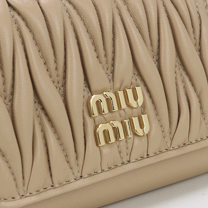 MIUMIU(OUTLET) Leather Card Case Materasse MI94949 name card holder/Leather Card Case Women