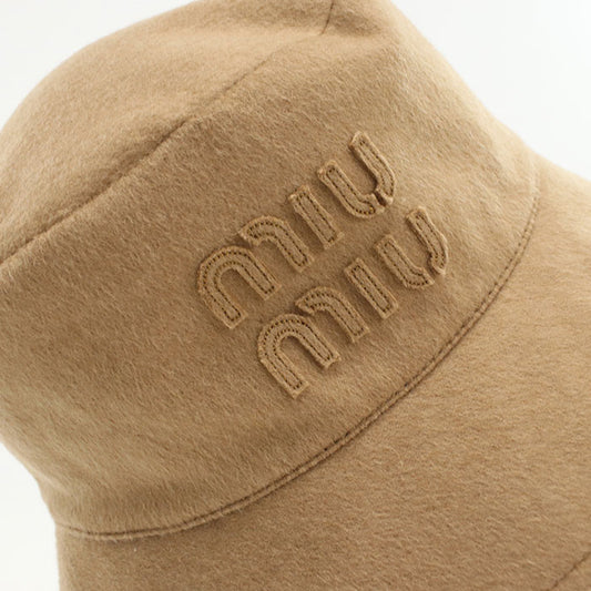 MIUMIU(OUTLET) Bucket hat 5HC196 2CP1 hat/Camel 100% unisex