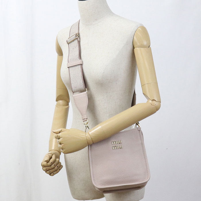 MIUMIU(OUTLET) Vitterodino 5BC137 Diagonal shoulder bag leather Women