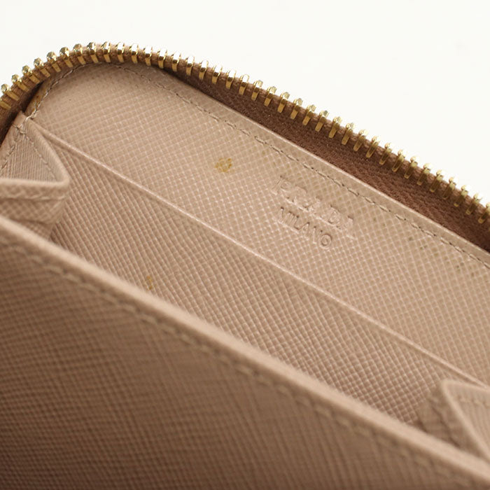 PRADA Coin case saffiano triangle 1ML522 QHH Coin Pocket leather Women