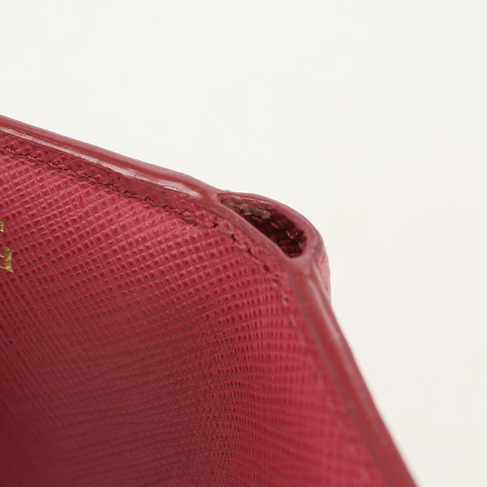 PRADA Saffiano leather wallet 38000 PR80365 Three fold wallet leather/Saffiano leather wallet Women