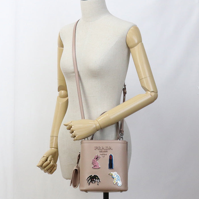 PRADA 1BA217 2ERX F0236 Handbag/Safiano leather Women