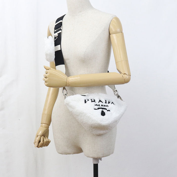 PRADA Triangle 1BH190 Diagonal shoulder bag pile Women