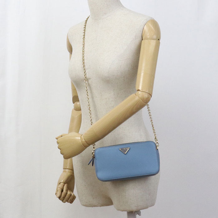 PRADA Chain Safiano leather PR91703 Shoulder Bag leather/ChainShoulder Bag Women
