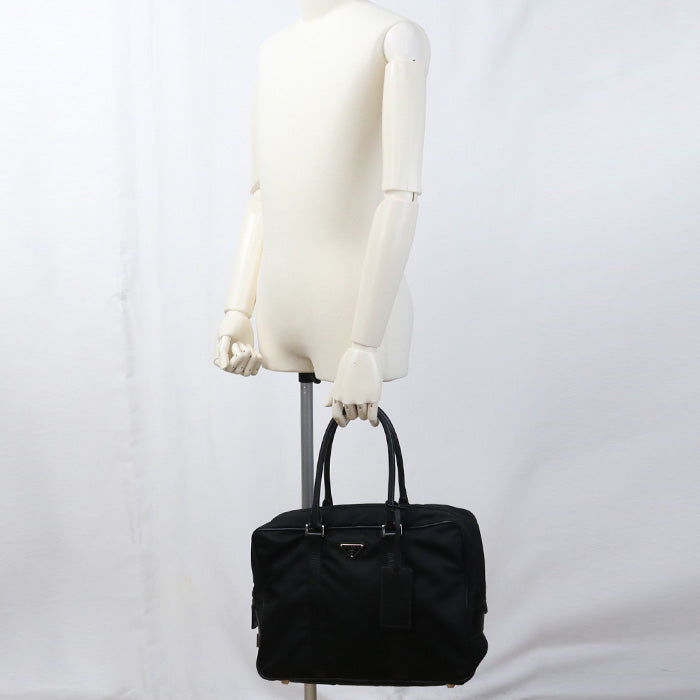 PRADA Business bag VA0702 Briefcase Nylon/Safiano leather mens