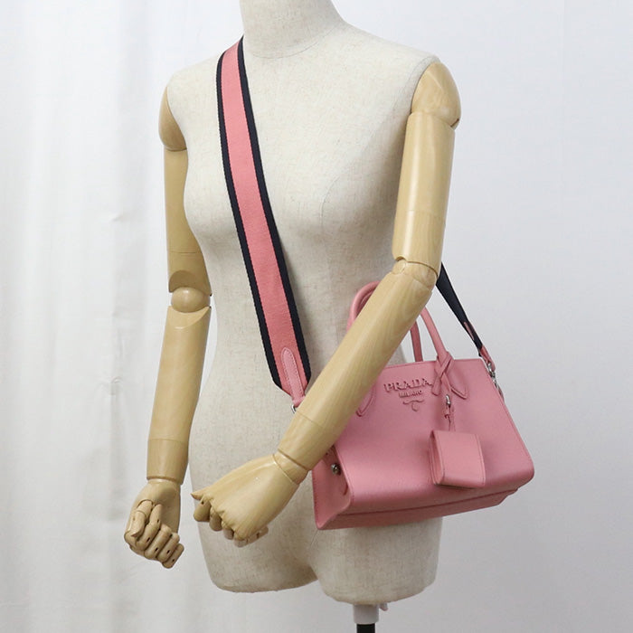 PRADA 2WAY Handbag leather Women