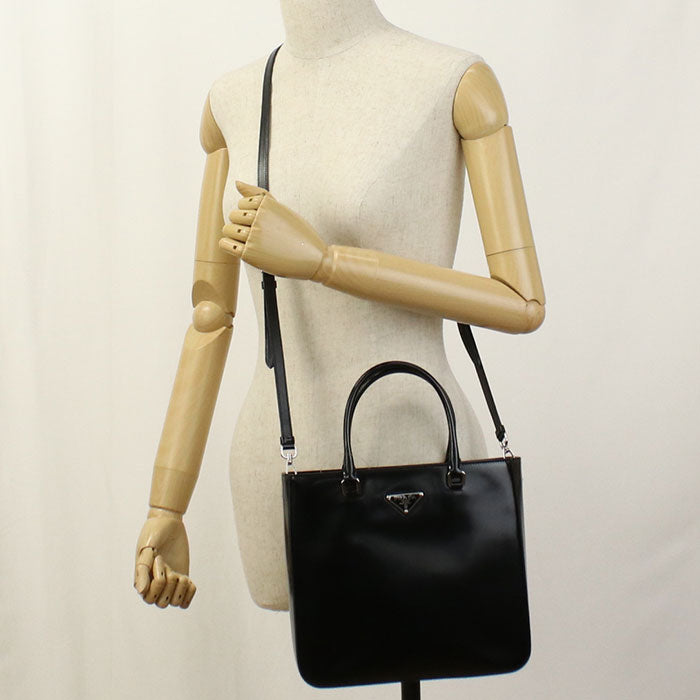 PRADA 2WAY bag 1BA330 Handbag leather Women