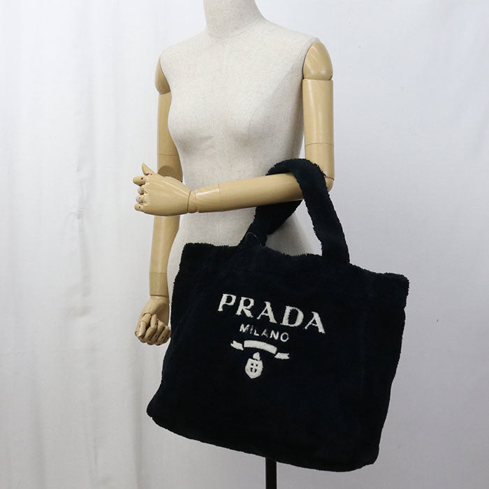 PRADA terry 1BG130 Tote Bag pile Women