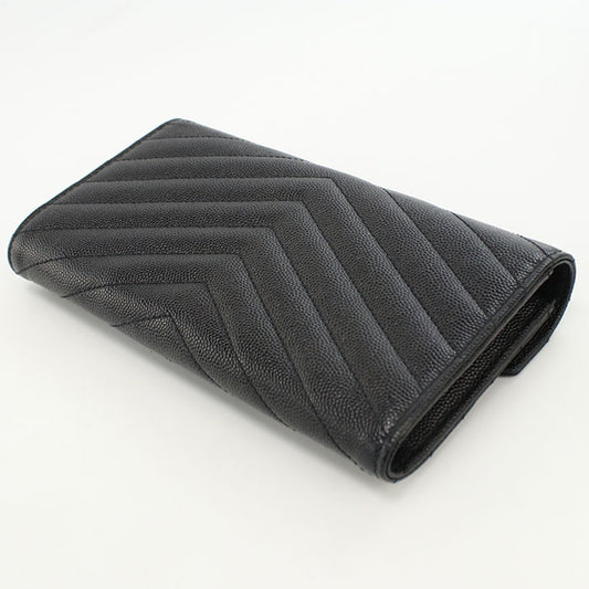 SAINT LAURENT Large flap wallet 372264 Purse folio Calfskin Women