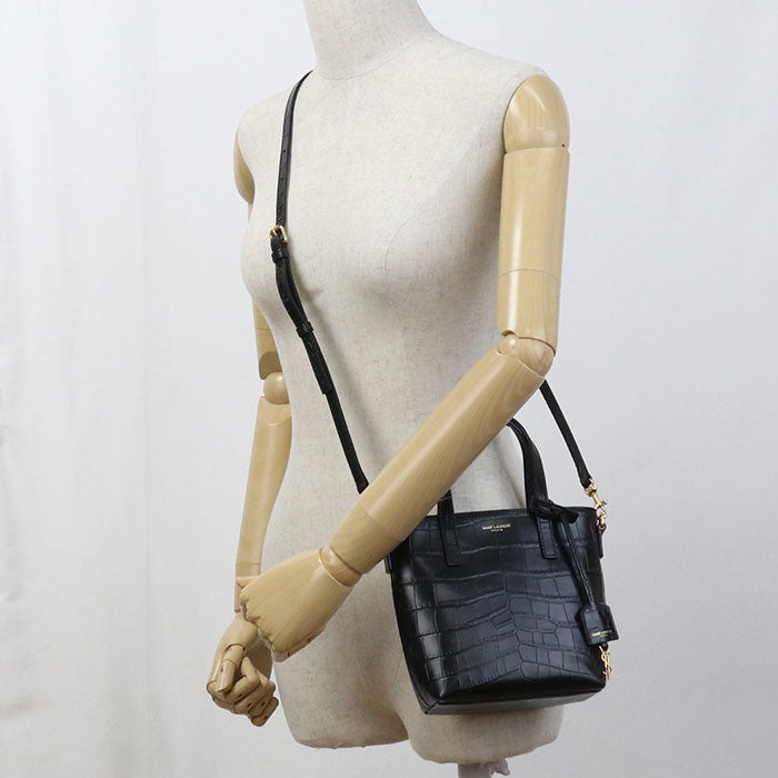 SAINT LAURENT Shopping 2WAY Mini Toy 712367 Handbag Calfskin Women's