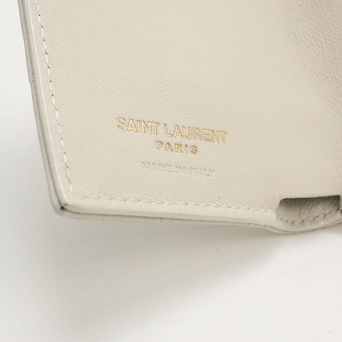 SAINT LAURENT Cassandra Strasse 787557 Three fold wallet/lambskin Women's