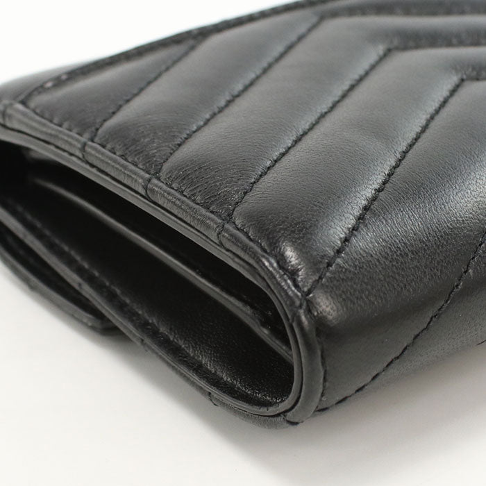 SAINT LAURENT Compact Trifold Wallet Cassandra 403943 Tri-fold wallet lambskin Women's