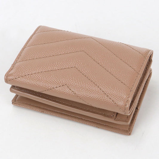 SAINT LAURENT Tiny wallet Monogram Origami 668274 Tri-fold wallet Grain leather Women's