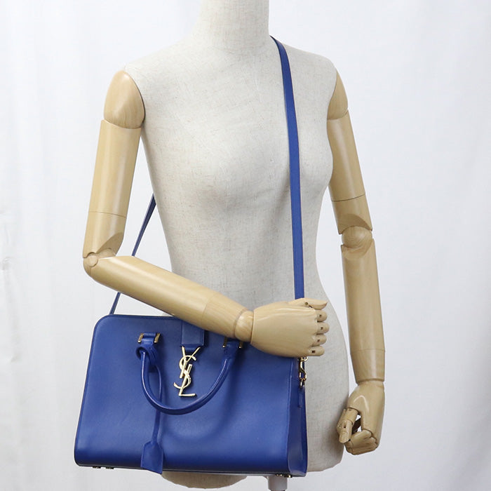 SAINT LAURENT 2WAY handbag Monogram Kabas 357395 Handbag leather Women