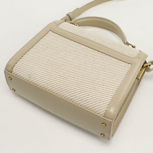 SAINT LAURENT 2WAY Cassandra 623930 Handbag canvas/leather Women