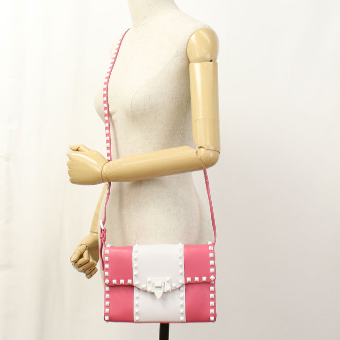 Valentino Rock studs PW2B0181YDW Shoulder Bag Calfskin Women's