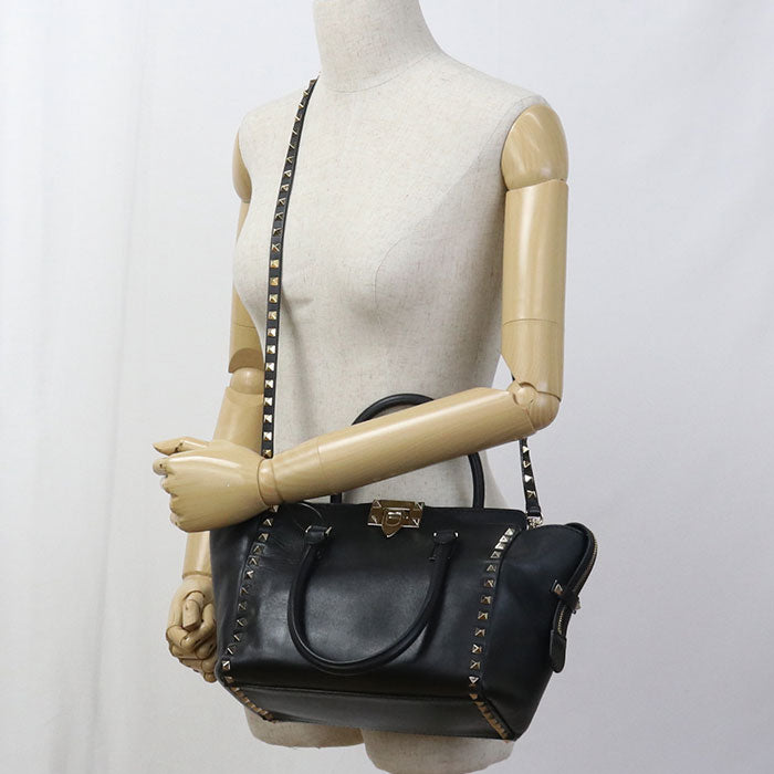Valentino 2WAY handbag Rock Studs Handbag leather Women