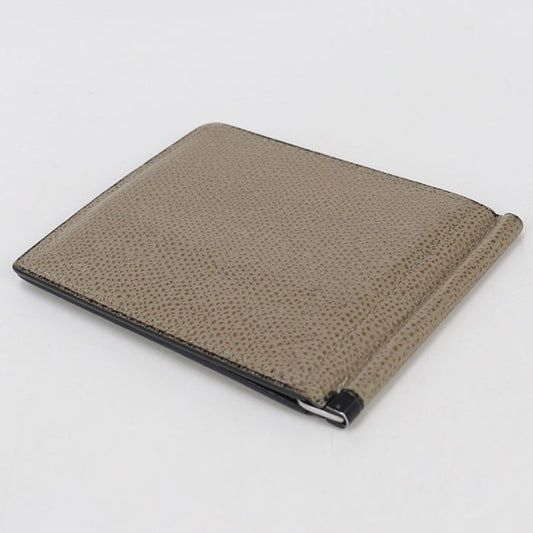 Valextra Money clip Card Case / Soft Calfskin Skin Unisex