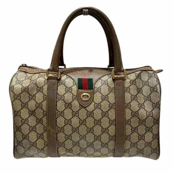 GUCCI Authentic Vintage Sherry Line 116.02.007 Bag Handbag Boston Bag