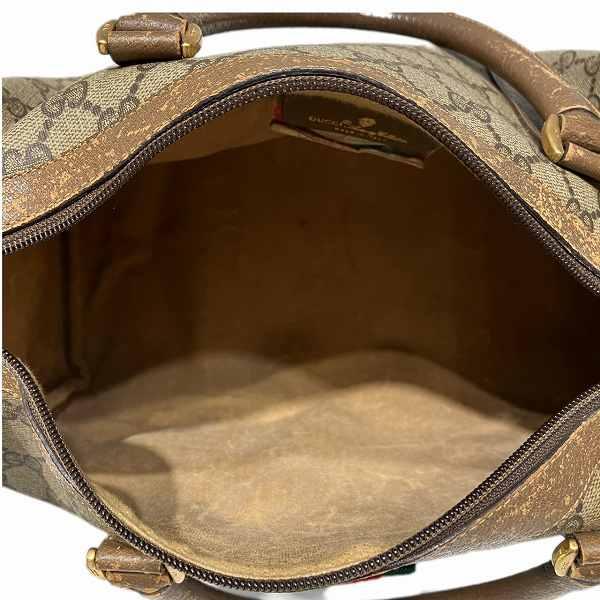 GUCCI Authentic Vintage Sherry Line 116.02.007 Bag Handbag Boston Bag