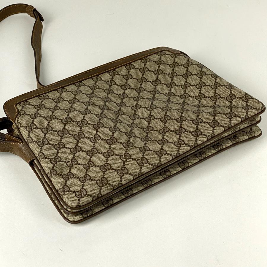 GUCCI Authentic Vintage GG Pattern Shoulder Bag 90402013 Shoulder Bag Coated Canvas Beige Brown