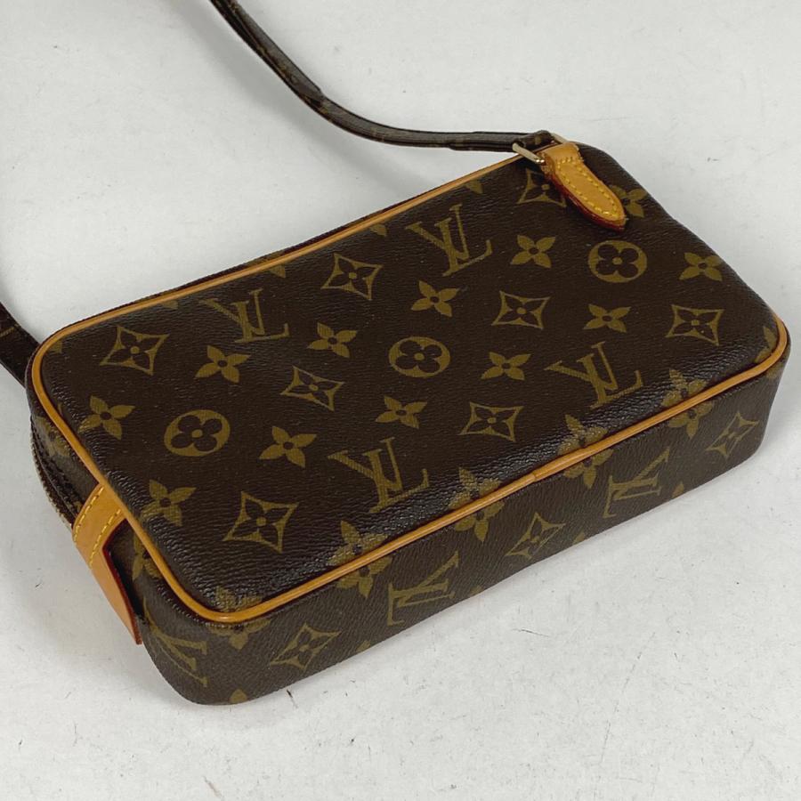 LOUIS VUITTON Authentic Vintage Pochette Marly Bandouli?re Shoulder Bag Monogram Brown M51828