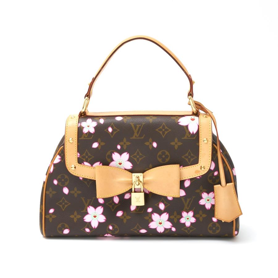 LOUIS VUITTON Authentic Vintage Sac Retro PM M92012 Handbag Monogram Cherry Blossom