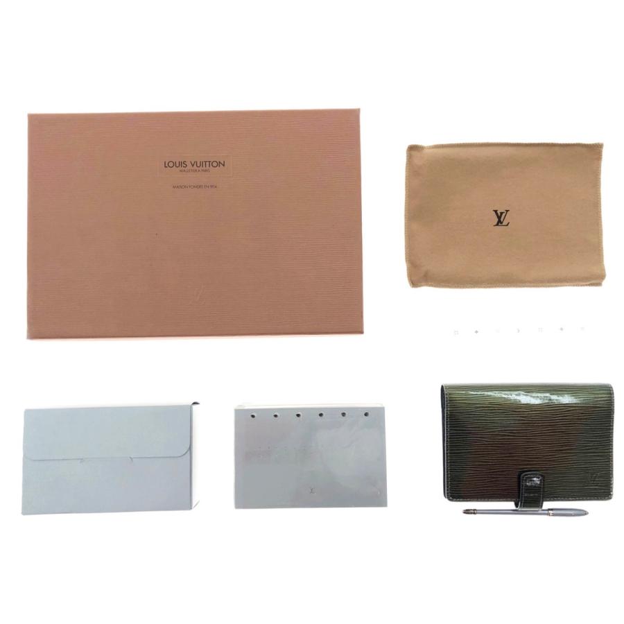 LOUIS VUITTON Authentisches Vintage Cyber ​​Epi Agenda PM Notizbuch M99080 Grün Fast neuwertig