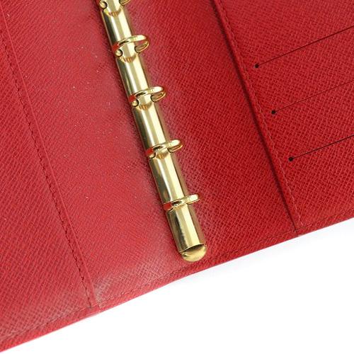 LOUIS VUITTON Authentic Vintage Epi Leather Agenda Cover Logo Red R20057