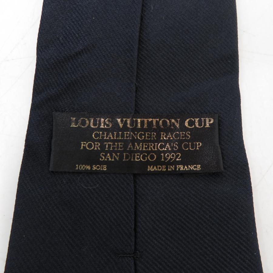 LOUIS VUITTON Authentic Vintage SAN DIEGO Tie Louis Vuitton Cup 1992 Allover Navy