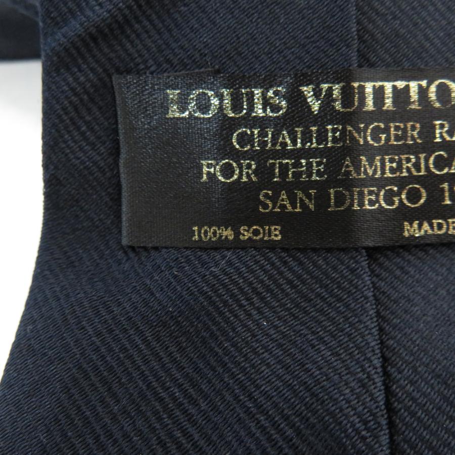 LOUIS VUITTON Authentic Vintage SAN DIEGO Tie Louis Vuitton Cup 1992 Allover Navy