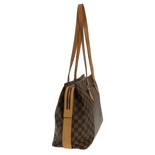 LOUIS VUITTON Authentic Vintage Shoulder Bag Damier Columbine N99037 Ebene Damier Canvas